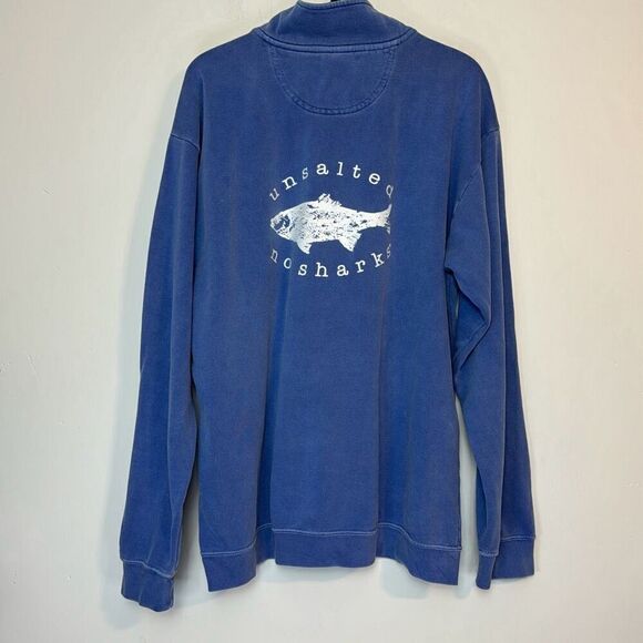 unsalted Lake Winnipesaukee Quarter Zip Pullover L - Picture 3 of 4
